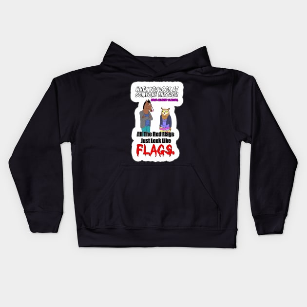 Sad BoJack Horseman Quotes Kids Hoodie by yagakubruh